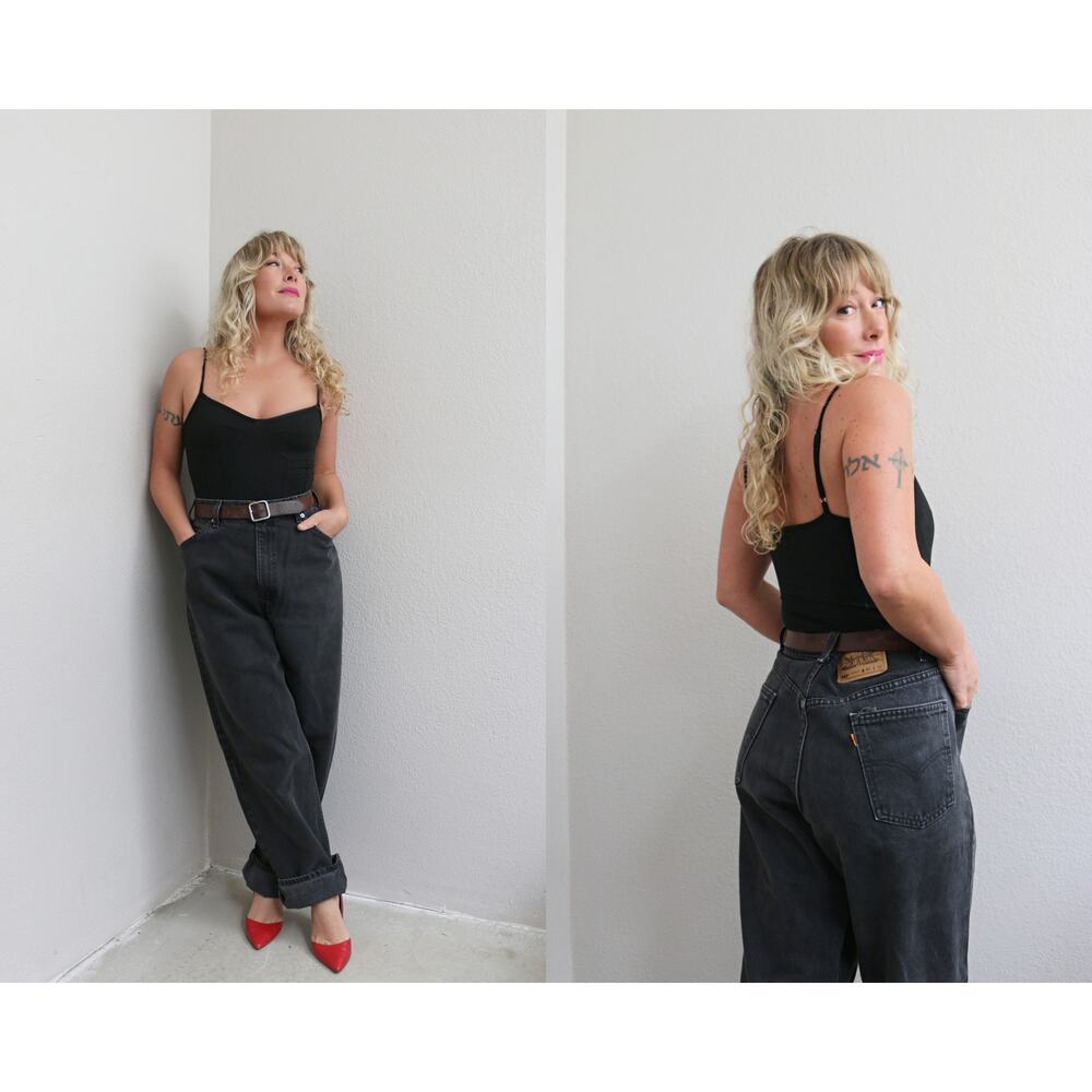 1990's Vintage Levi's Relaxed 550 Orange Tag Jeans Women's XL XXL 39" 40" Waist